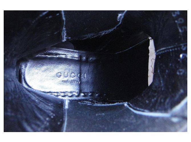Stivaletti Gucci in camoscio nero - vista 8