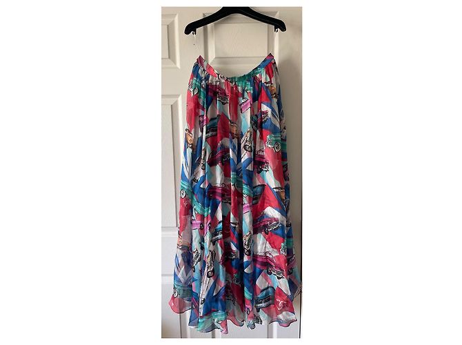 Chanel Falda maxi Runway Cuba 2017 Multicolor - vista 11