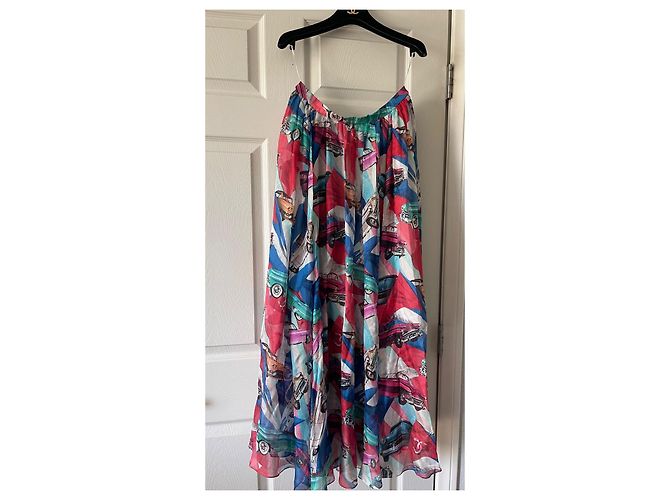 Chanel Falda maxi Runway Cuba 2017 Multicolor - vista 15