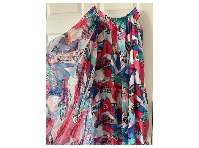 Chanel Falda maxi Runway Cuba 2017 Multicolor - vista 2