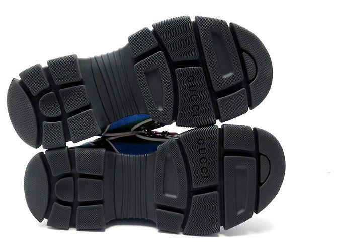 NUOVE SCARPE GUCCI FLASHTREK 7 41 CANVAS E PELLE + SCATOLA SNEAKERS Verde - vista 6