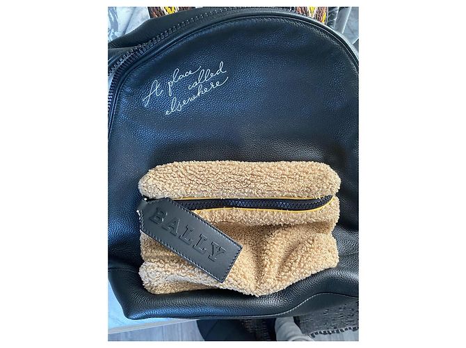 Bally Porte-documents en cuir noir - vue 3