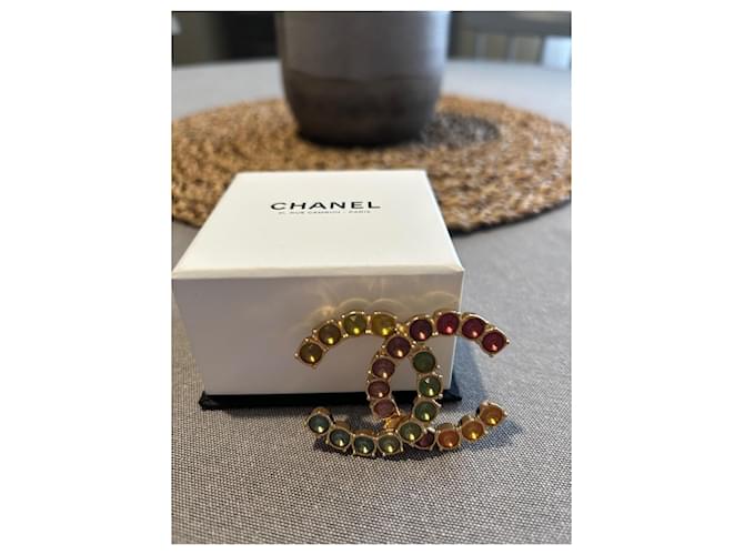 Coco Crush Spilla Chanel CC multicolore in metallo - vista 2