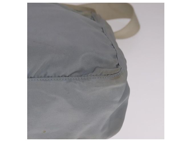 PRADA Schultertasche aus Nylon hellblau grau silber authentisch bs21902 Braun - Ansicht 14