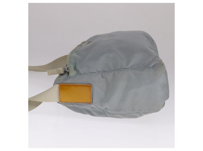 PRADA Schultertasche aus Nylon hellblau grau silber authentisch bs21902 Braun - Ansicht 3