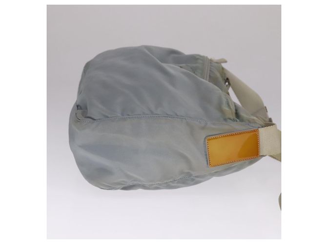 PRADA Schultertasche aus Nylon hellblau grau silber authentisch bs21902 Braun - Ansicht 4