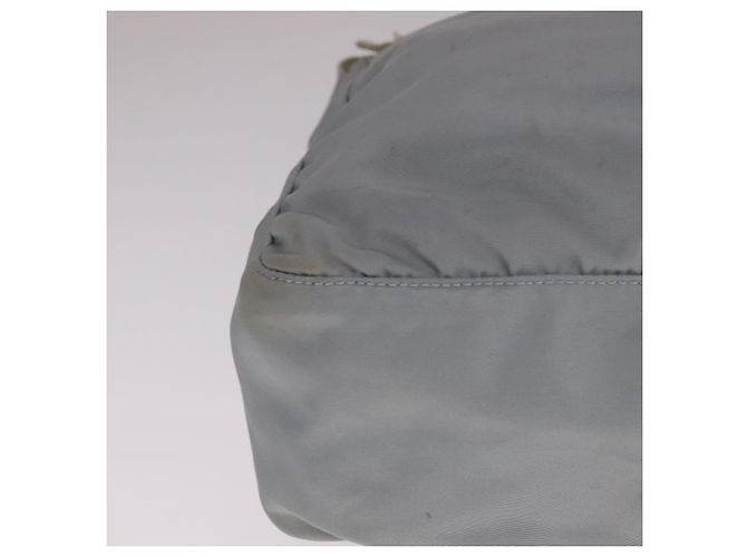 PRADA Schultertasche aus Nylon hellblau grau silber authentisch bs21902 Braun - Ansicht 9