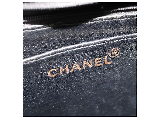 Borsa a Spalla CHANEL Smalto Nero Oro CC Auth 110814 D'oro - vista 17