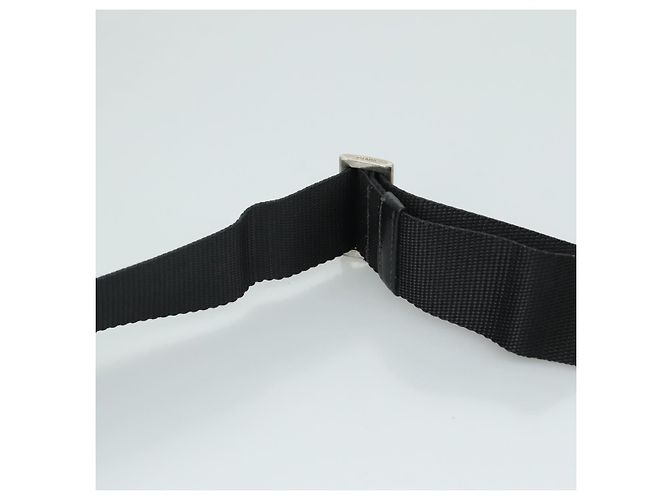 Borsa a spalla PRADA in nylon nero argento autentica mr935 - vista 14