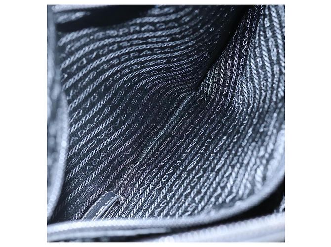 Borsa a spalla PRADA in nylon nero argento autentica mr935 - vista 23