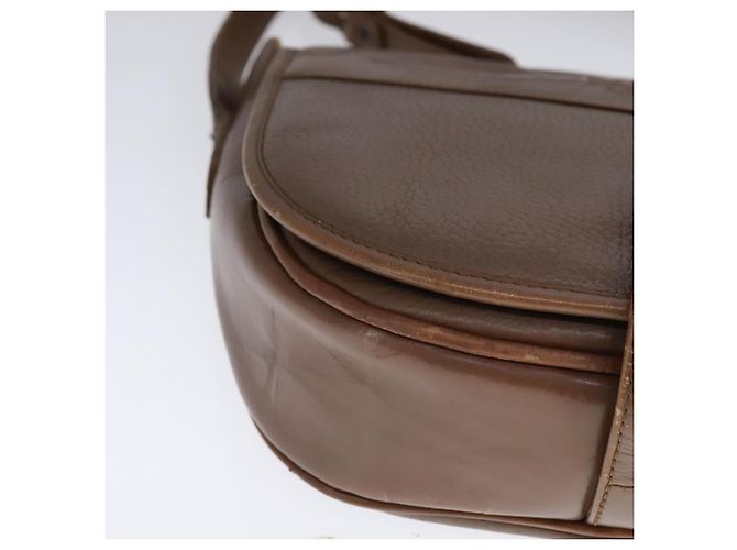 Autre Marque Borsa a spalla Burberrys in pelle marrone argento autentica bs21793 - vista 14