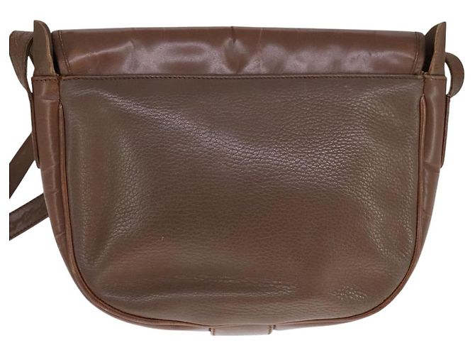 Autre Marque Borsa a spalla Burberrys in pelle marrone argento autentica bs21793 - vista 2