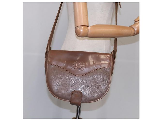 Autre Marque Borsa a spalla Burberrys in pelle marrone argento autentica bs21793 - vista 22
