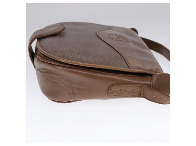 Autre Marque Borsa a spalla Burberrys in pelle marrone argento autentica bs21793 - vista 4