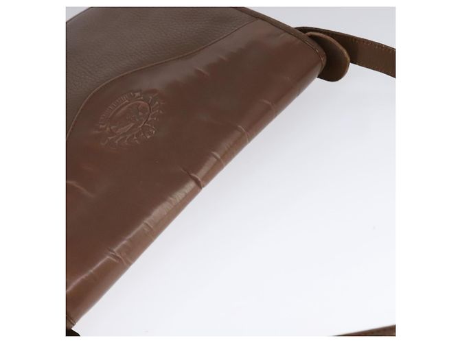 Autre Marque Borsa a spalla Burberrys in pelle marrone argento autentica bs21793 - vista 6