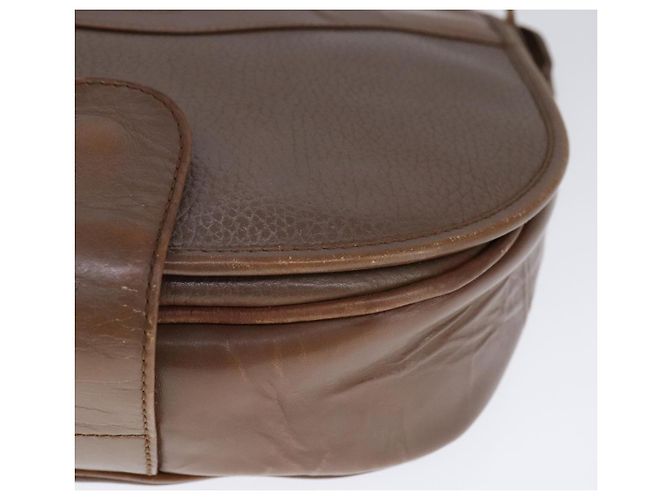 Autre Marque Borsa a spalla Burberrys in pelle marrone argento autentica bs21793 - vista 9