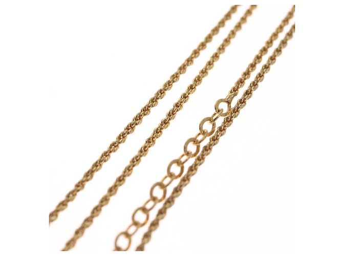 Collana Christian Dior metallo oro Auth FF5523 D'oro - vista 5