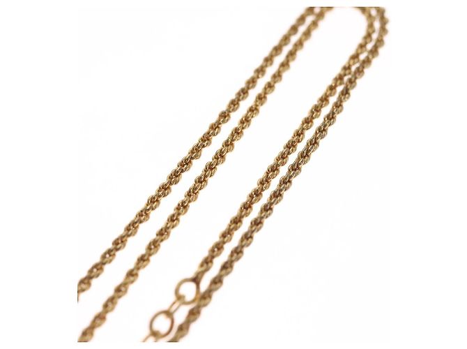 Collana Christian Dior metallo oro Auth FF5523 D'oro - vista 6