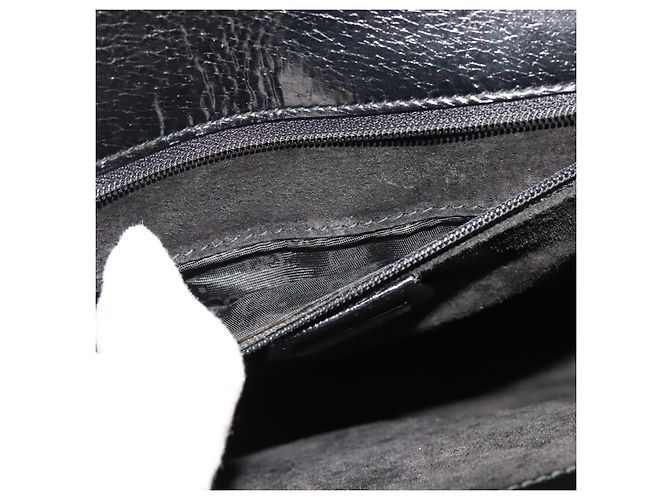 Borsa a spalla in pelle nera GUCCI Auth ep7207 Nero - vista 11