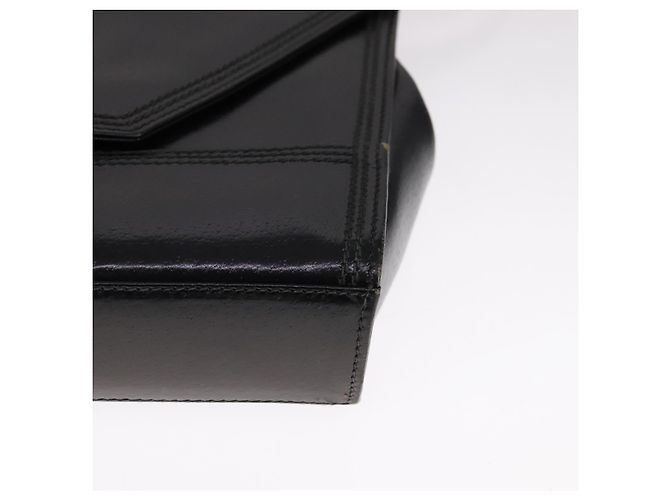 Borsa a spalla in pelle nera GUCCI Auth ep7207 Nero - vista 15