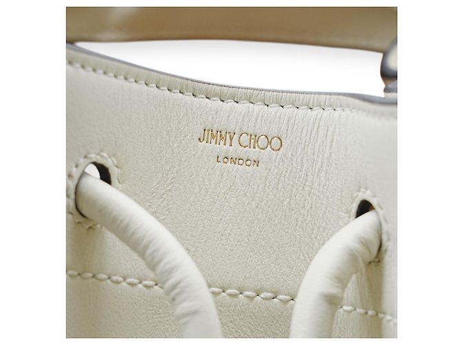 Borsa a secchiello Cinch di Jimmy Choo Bianco - vista 7