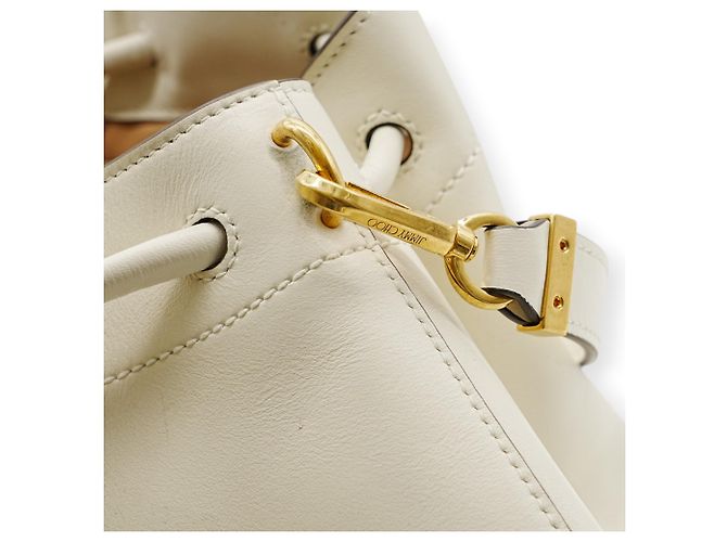 Borsa a secchiello Cinch di Jimmy Choo Bianco - vista 8
