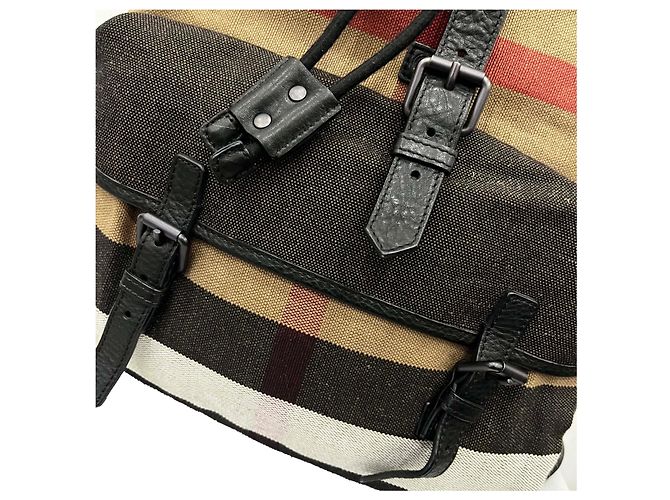Burberry Check Backpack Brown - view 3