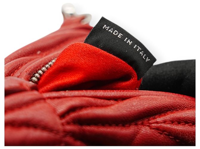 Zaino Mini Miu Miu Rosso - vista 11