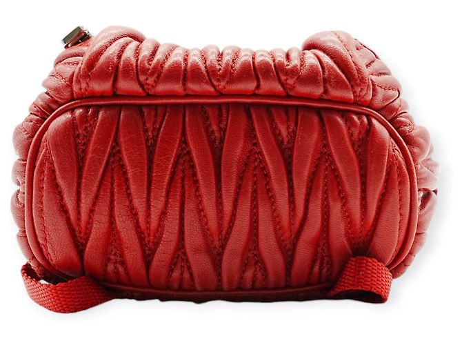 Zaino Mini Miu Miu Rosso - vista 7