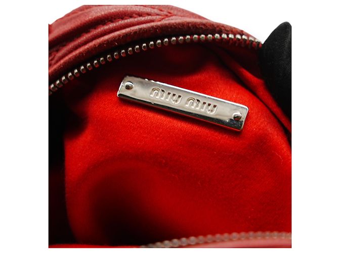Zaino Mini Miu Miu Rosso - vista 8