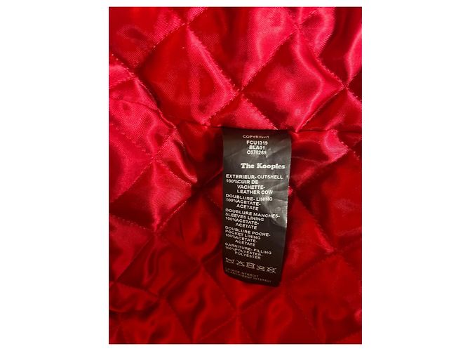 Perfecto-Jacke THE KOOPLES Schwarz Rot - Ansicht 7