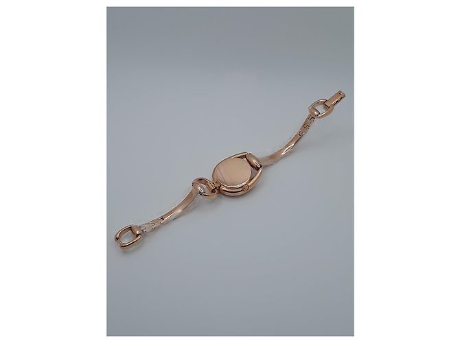 Orologio Gucci Horsebit Oro Rosa e Quadrante Nero YA139507 D'oro - vista 4