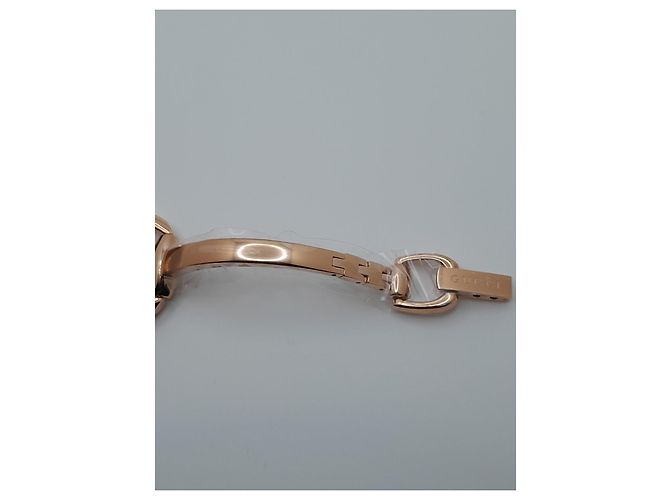 Orologio Gucci Horsebit Oro Rosa e Quadrante Nero YA139507 D'oro - vista 5