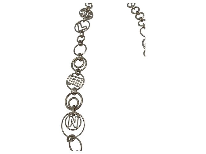 Übergroße goldene CC-Halskette oder Gürtel von Chanel Letters 17C Paris-Cuba Runway Gold hardware - Ansicht 12