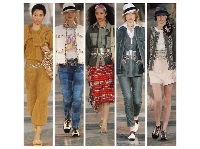 Übergroße goldene CC-Halskette oder Gürtel von Chanel Letters 17C Paris-Cuba Runway Gold hardware - Ansicht 16