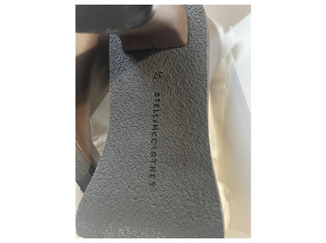 Stella Mc Cartney Botas Stella McCartney Ryder Marrón Oscuro Cuero Vegano - vista 6