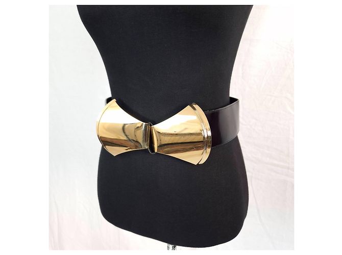 Vintage Gürtel der 80er Jahre von Karl Lagerfeld Schwarz - Ansicht 5