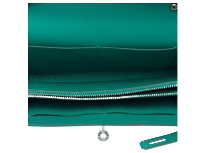Hermès Borsa HERMES Kelly to go in Pelle Verde - 102486 - vista 10