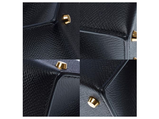 Hermès Sac HERMES Kelly Mini en Cuir Noir - 102473 - vue 12