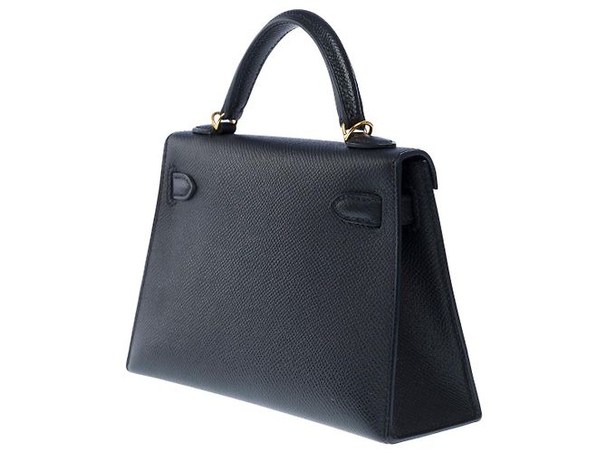 Hermès Sac HERMES Kelly Mini en Cuir Noir - 102473 - vue 6