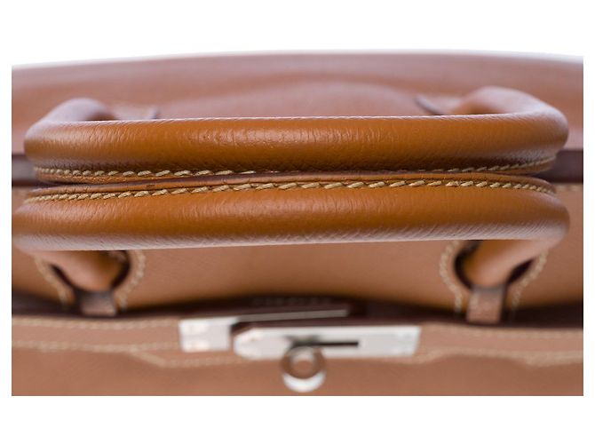 Hermès Sac HERMES Birkin 30 en Cuir Doré - 102472 - vue 10