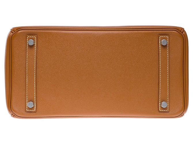 Hermès Sac HERMES Birkin 30 en Cuir Doré - 102472 - vue 11