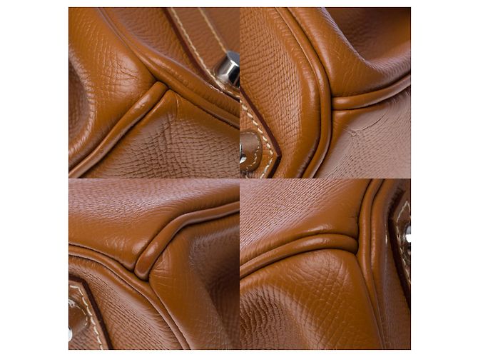 Hermès Sac HERMES Birkin 30 en Cuir Doré - 102472 - vue 12