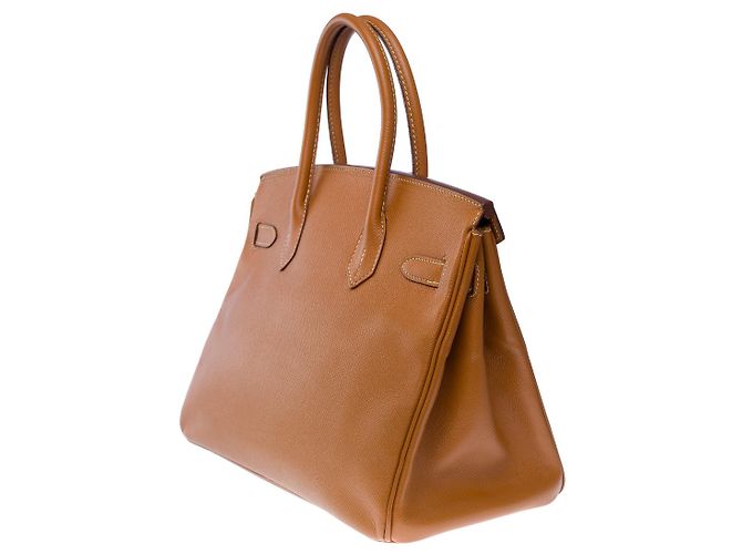 Hermès Sac HERMES Birkin 30 en Cuir Doré - 102472 - vue 6