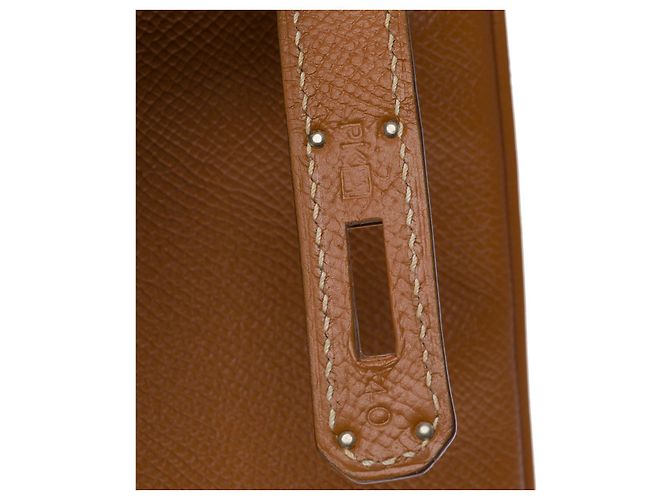 Hermès Sac HERMES Birkin 30 en Cuir Doré - 102472 - vue 8