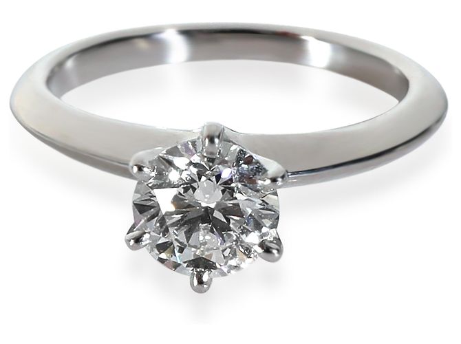 Tiffany & Co. 0,81 ct Rund Brilliant Diamant Verlobungsring - Ansicht 5