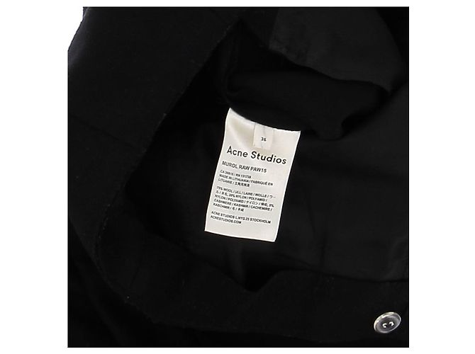 ACNE STUDIOS Pantalones T.FR 36 Lana Negro - vista 5