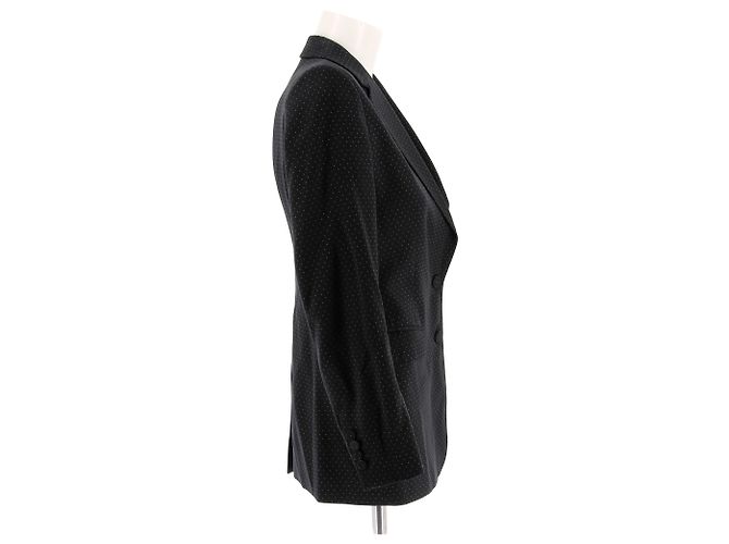 Jacke DRIES VAN NOTEN T.FR 36 Wolle Schwarz - Ansicht 3