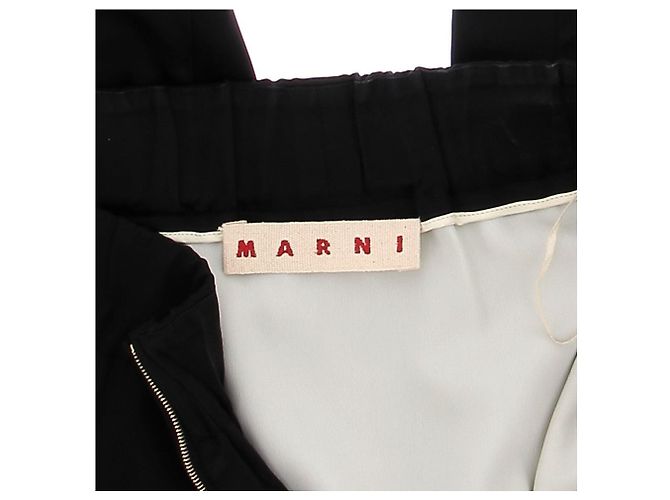 Pantalones MARNI T.IT 38 Viscosa Negro - vista 5