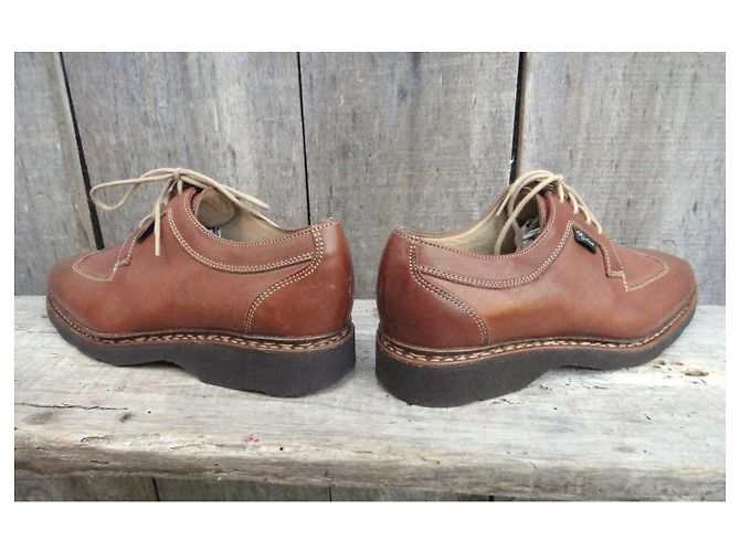 Paraboot Derbies aus Leder hellbraun - Ansicht 4